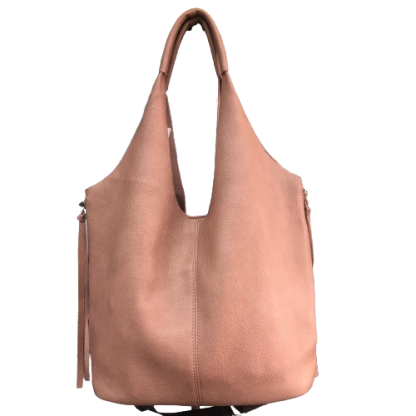 Bolso rosado con neceser